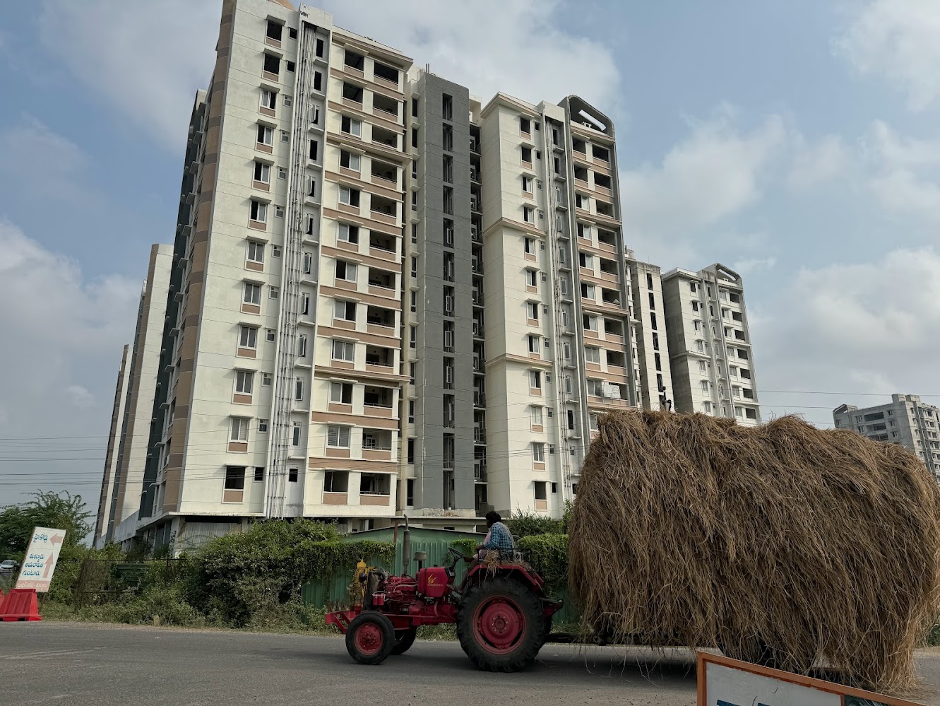 Here's an abandoned residential highrise, intended for civil servants.