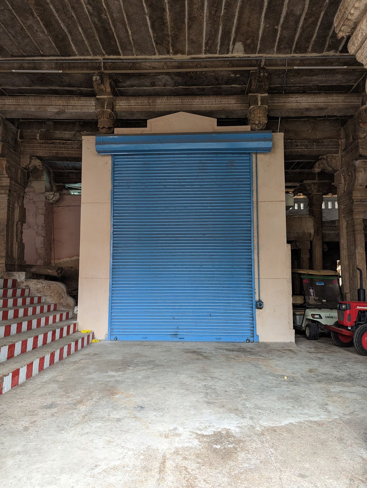 Or this superbly painted roll-up door.