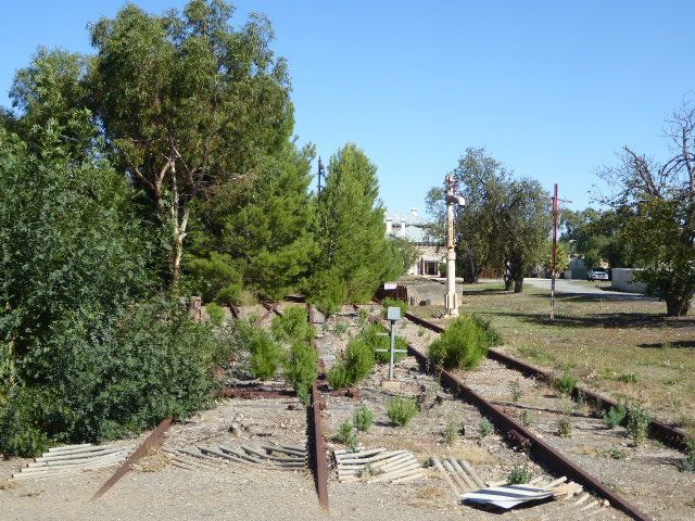 We're 60 miles north of Adelaide at Riverton. Tracks came this way in 1870, and the last locomotive rumbled past in 1992.