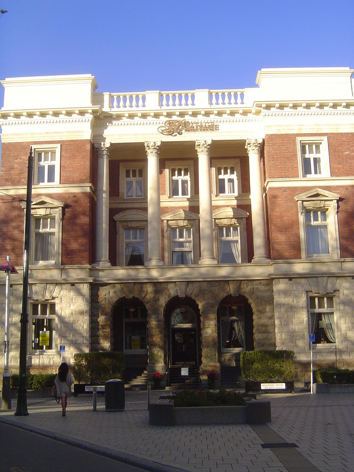 A few heritage buildings downtown have been reopened. This is the Old Government Building, which had been converted in 1996 to the Heritage 