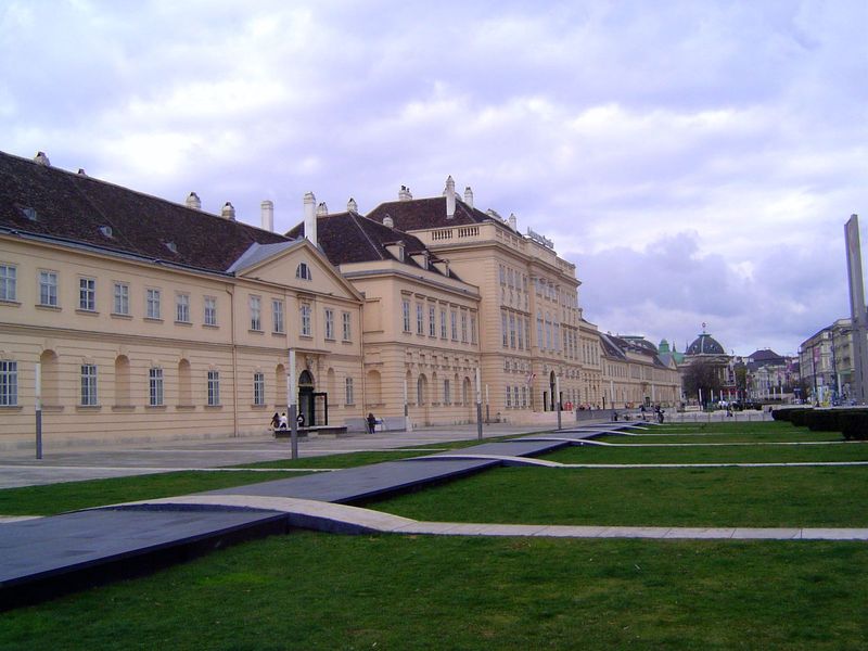 Behind the museums are the enormous Habsburg stables, built 1725, altered in 1850, and now a cultural center—minus the horses.