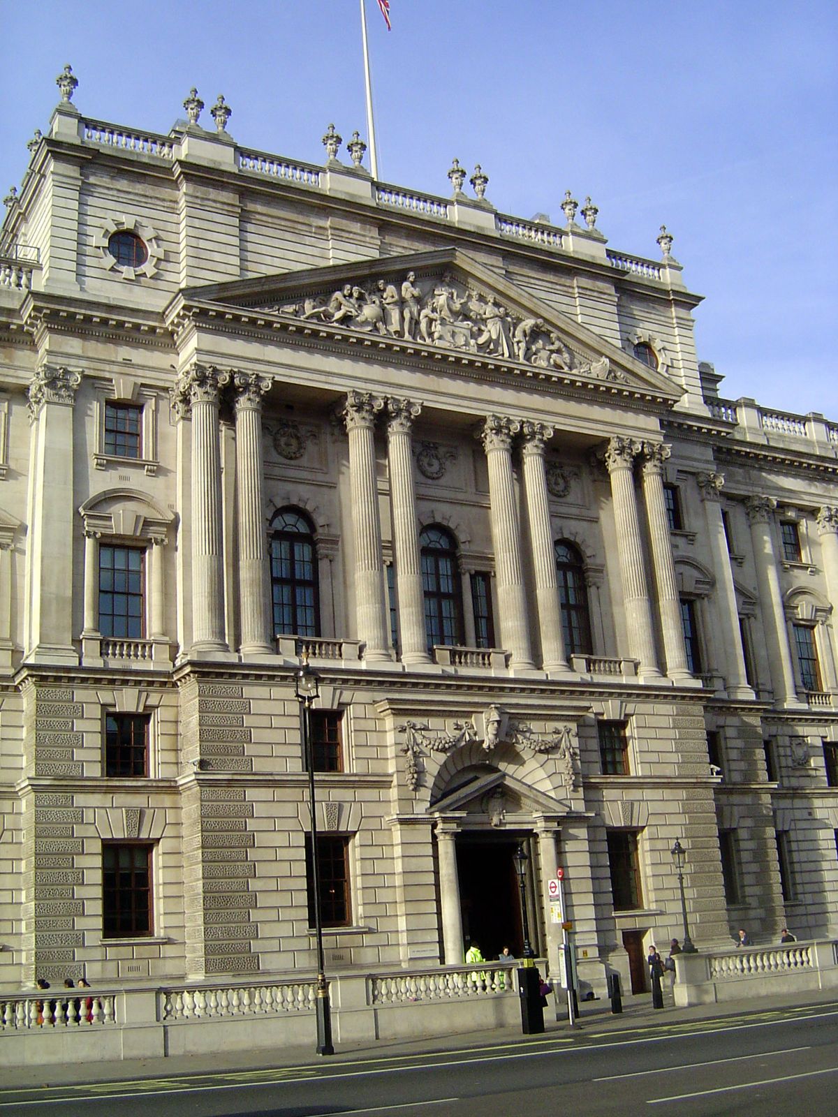 The portico.