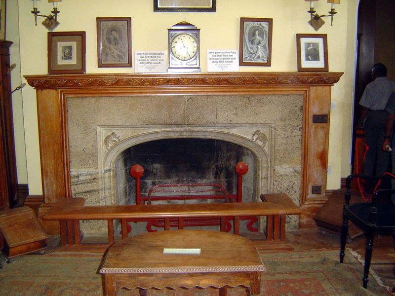 A fireplace, useful at this elevation.