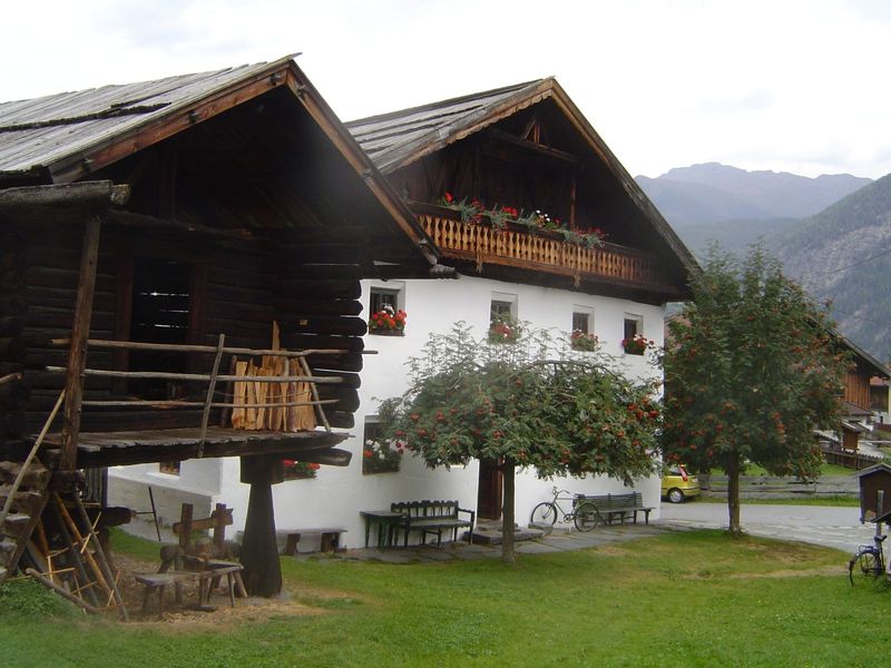 Carpentry shop and house.