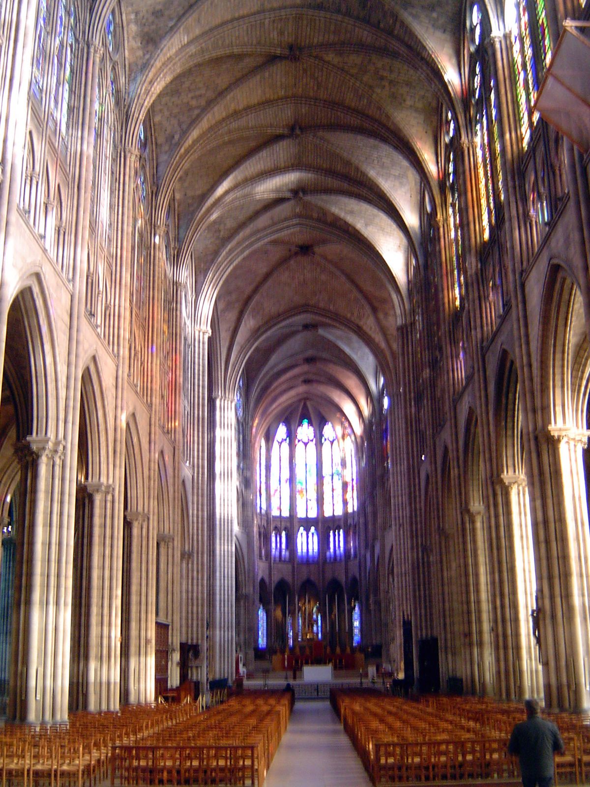 Suger also saw completed the choir but not the nave of the church.