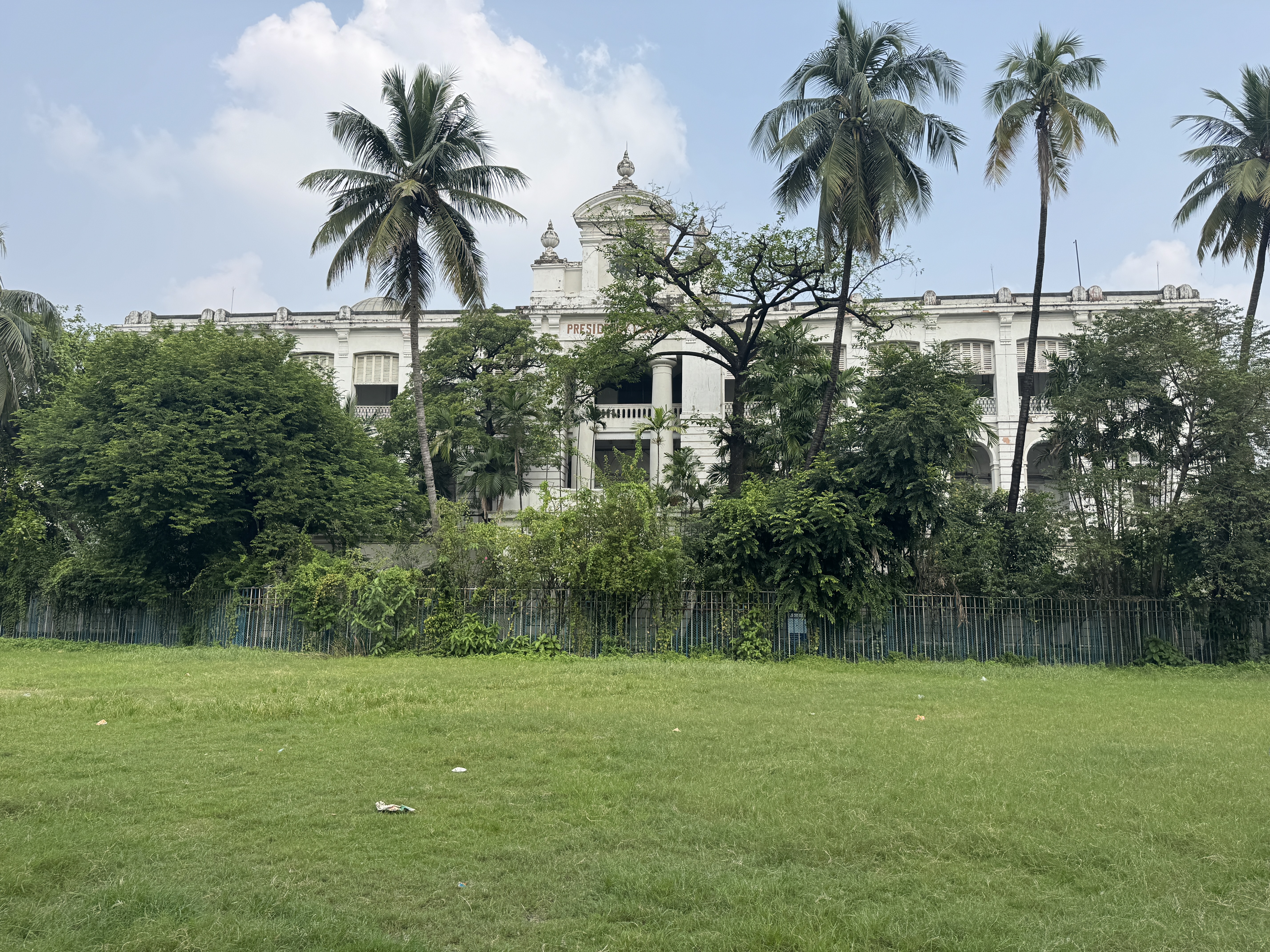 Here, just across the streeet from the bookstalls, is the 1874 building of the Presidency College now the Presidency University and separate