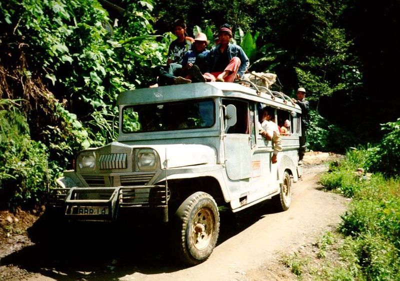 Jeepneys find their way around.