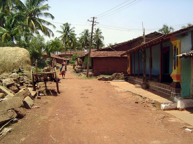 Village street.