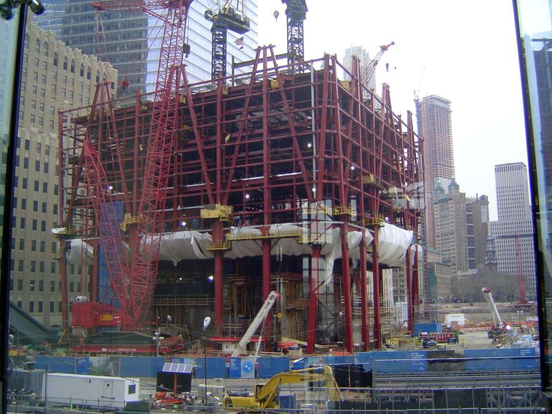 The Freedom Tower rises.