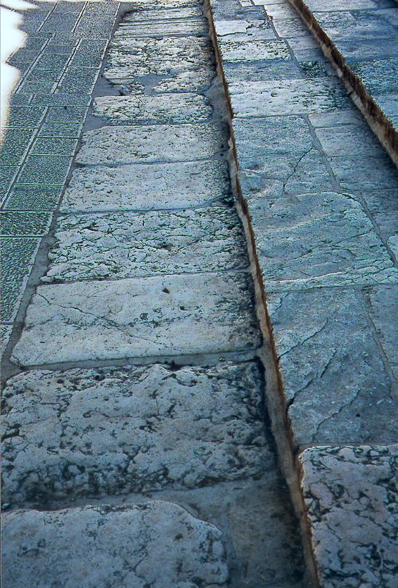 The great temple built by Herod was destroyed by the Romans in the second century except, perhaps, for this line of stones, which are much l