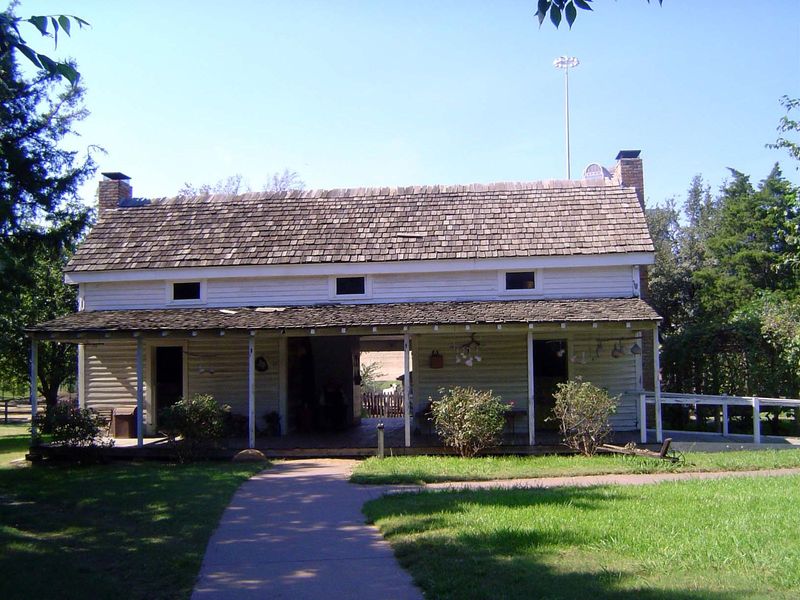 Thirty years earlier, in the 1840s, this dog-trot house had been built on what is now the site of DFW airport. Hard to believe. The second f