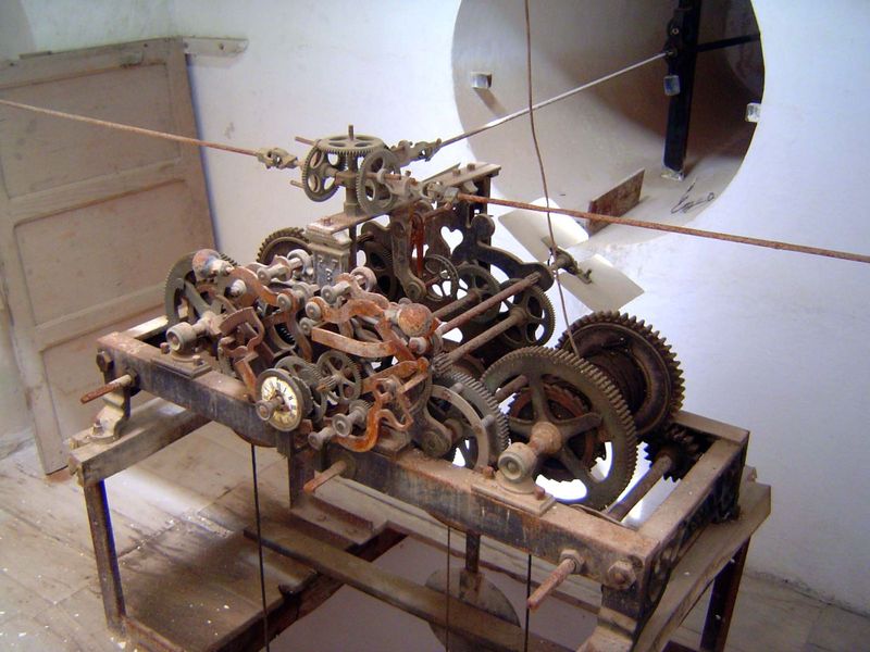 Clockwork in the tower.