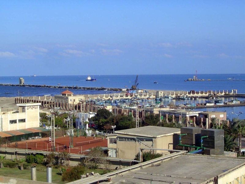 The Mediterranean at Port Said—and the intended location for what became the Statue of Liberty.