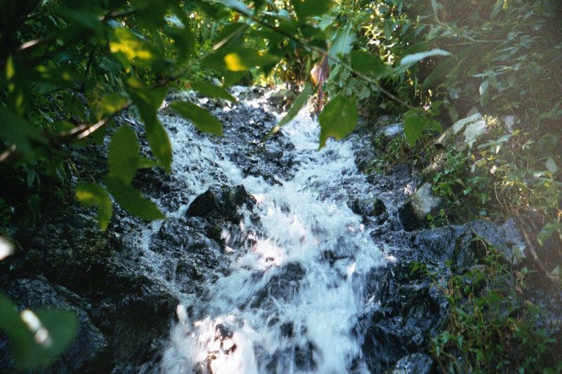 Lots of water comes down the slopes.