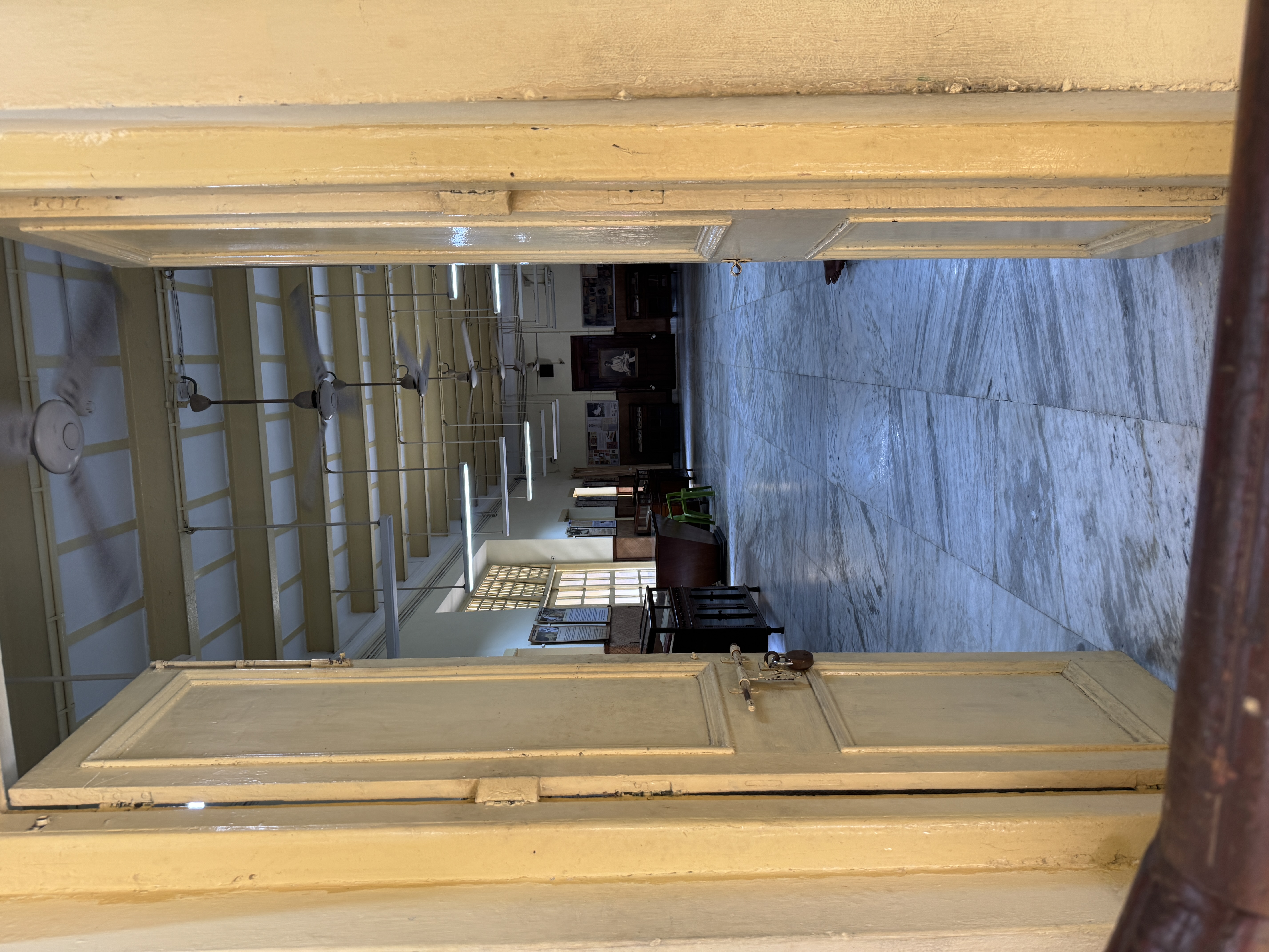 In the course of making it a museum, the government added marble floors.