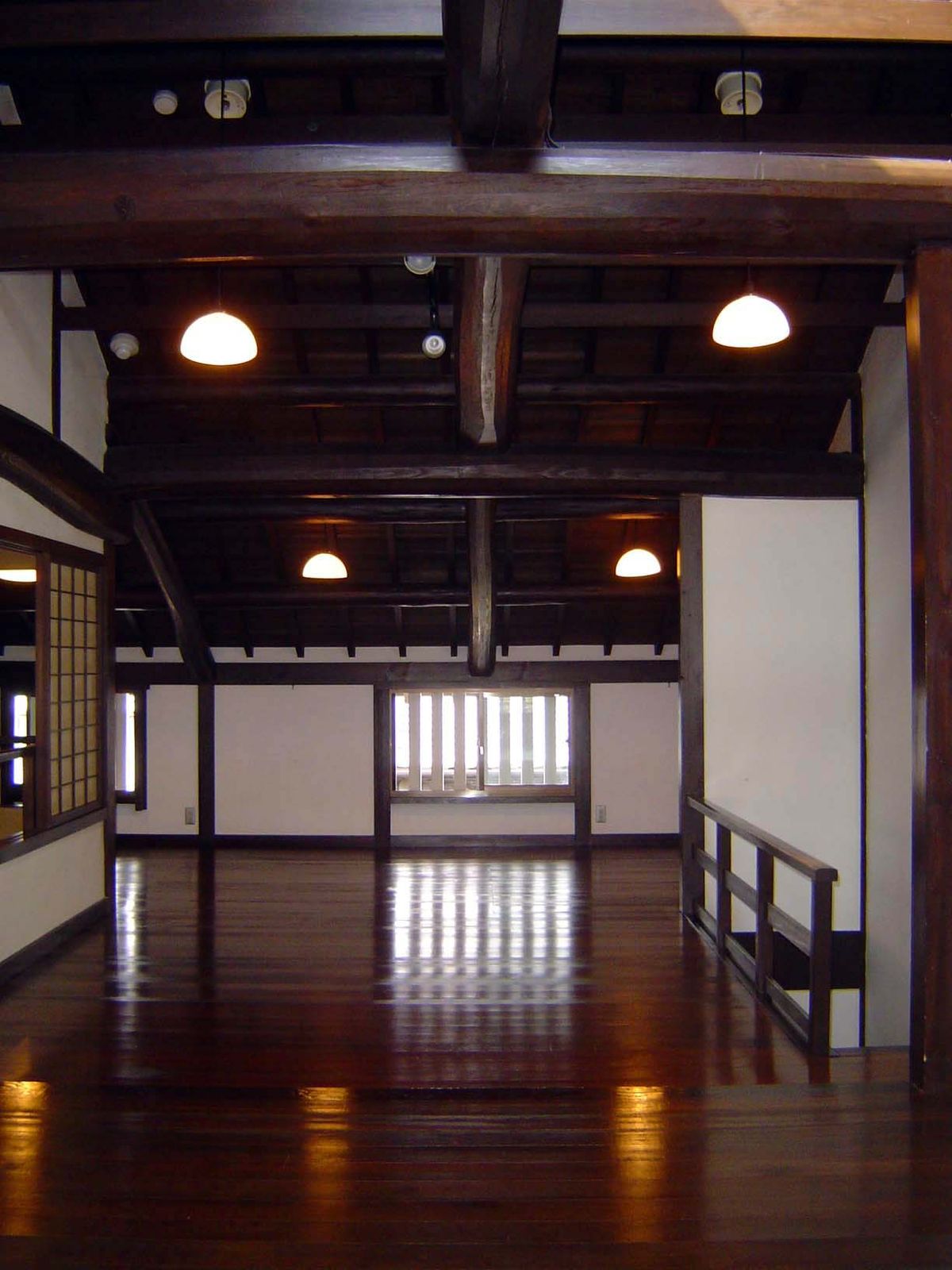 The single-roomed upstairs.