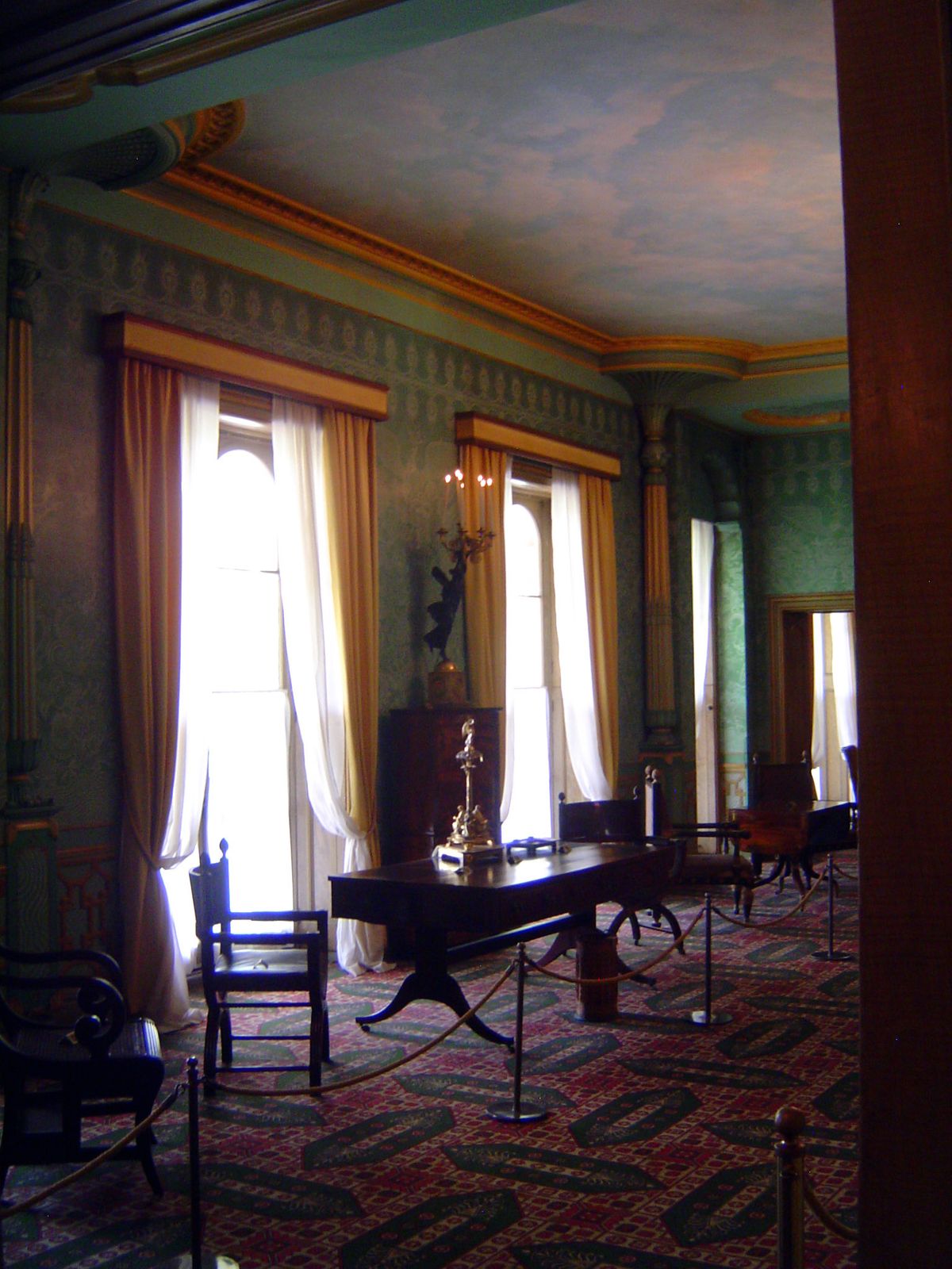 Drab in comparison: the King's Library.