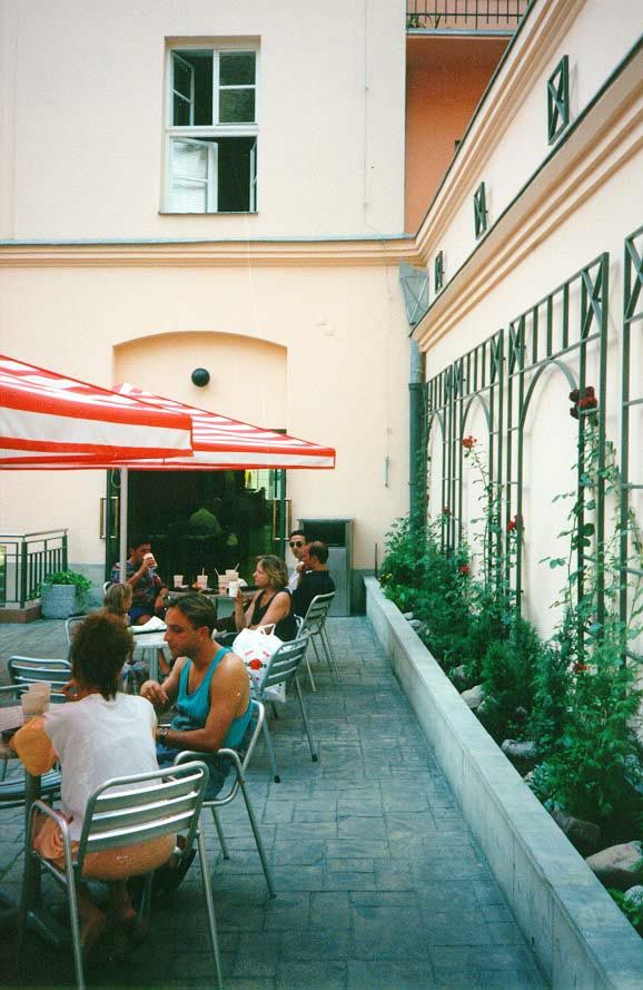 Yes, it's McDonald's, but very discretely done, as this rear courtyard suggests. Someday, somebody should write about how the company someti