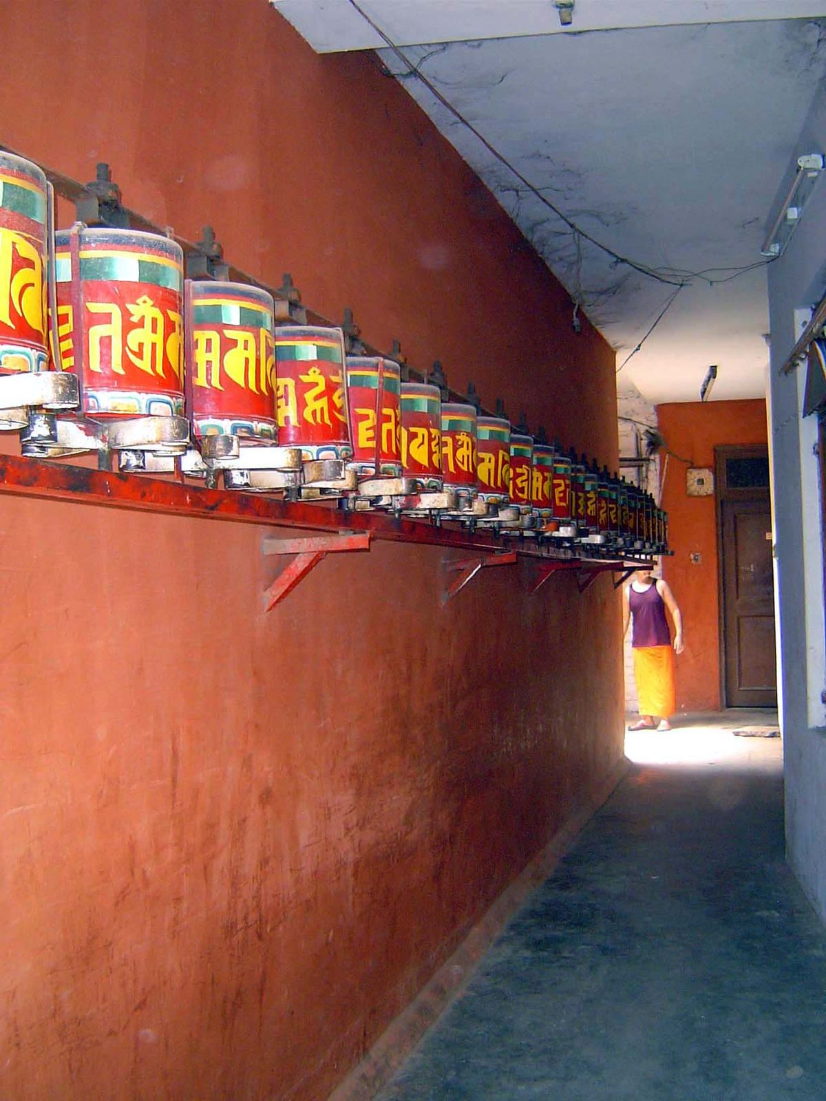 Prayer wheels.