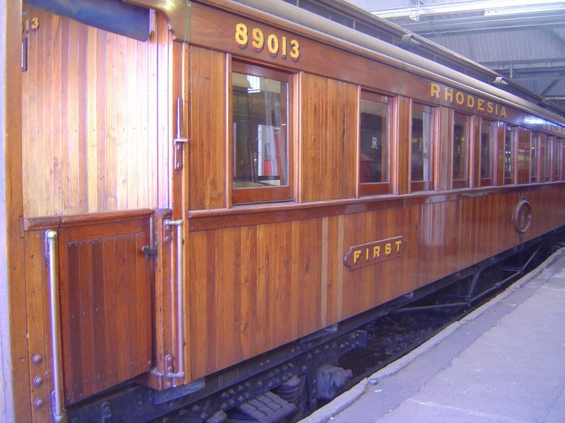 A well-preserved passenger car.