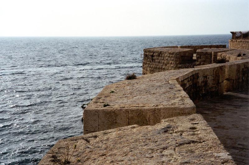 The sea wall, re-faced by el-Jazzar after the Napoleon's unsuccessful siege of 1799.