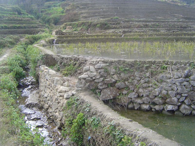 Sometimes the main channel is walled.