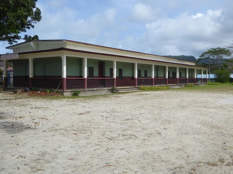 In the days of the Trust Territory, this was the Pohnpei State Hospital; now it houses the government's heritage protection unit. Did the Am