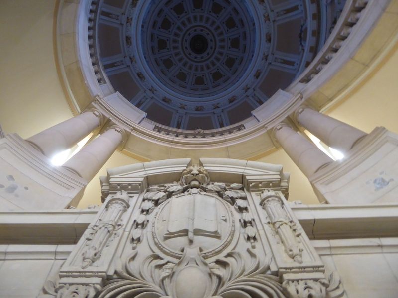 The view from under the dome.
