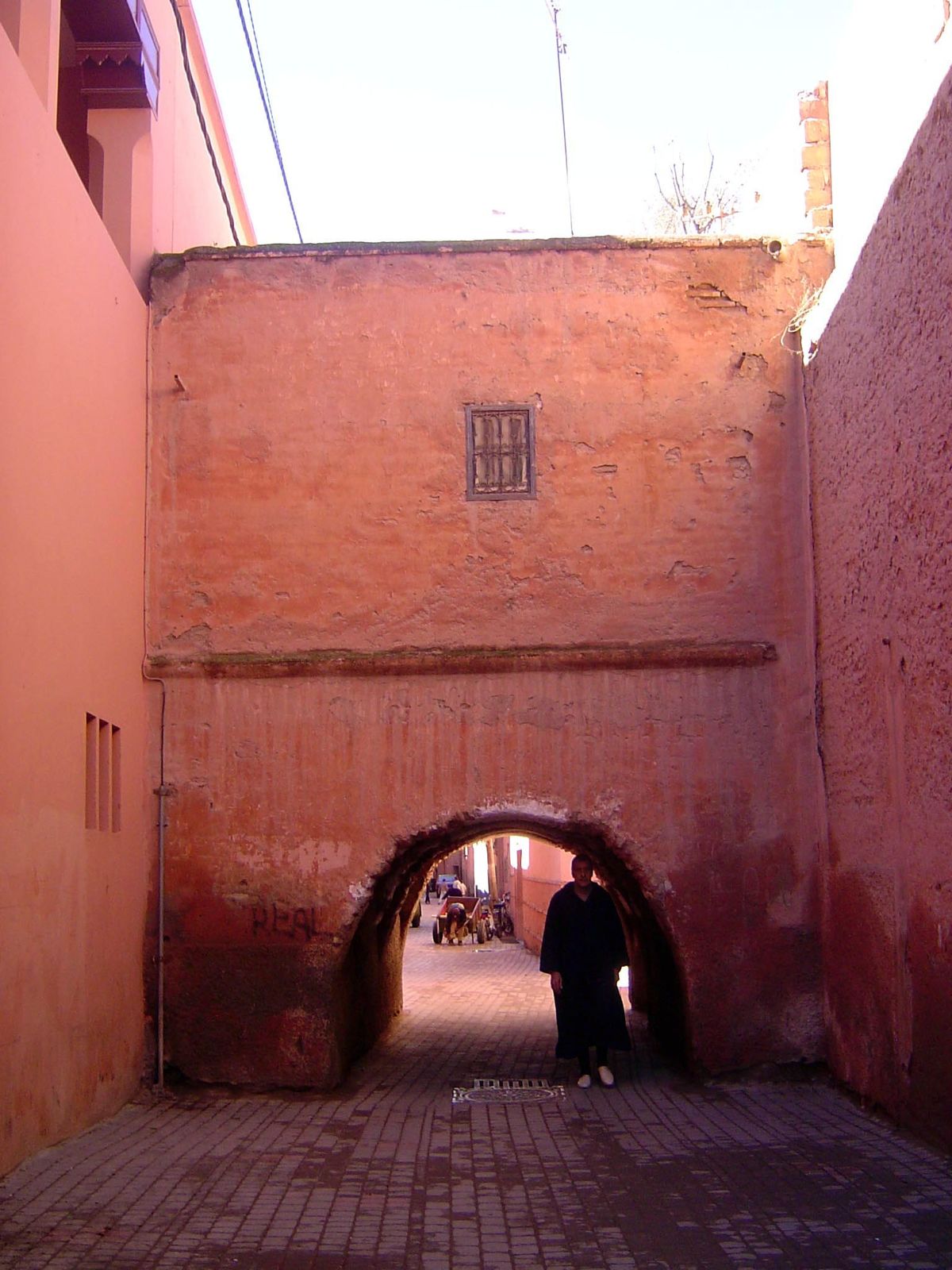 Within the gate.