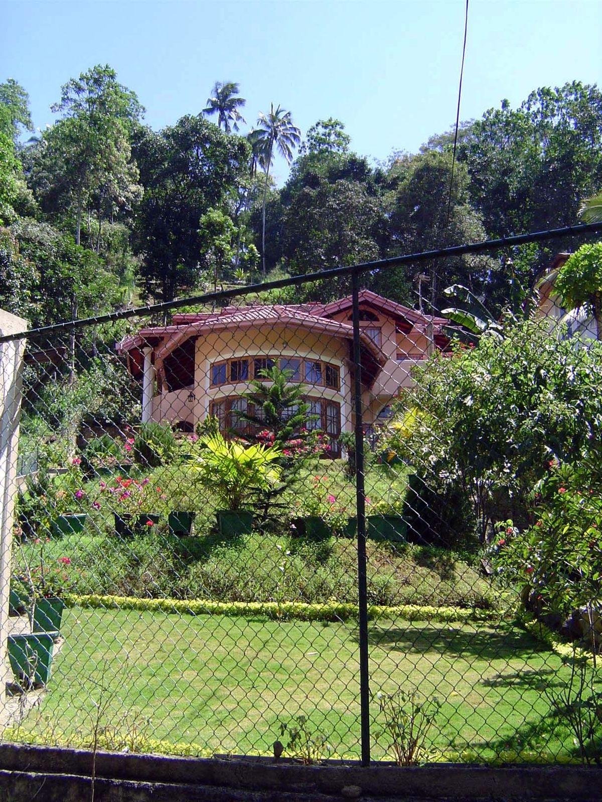 A modern house.