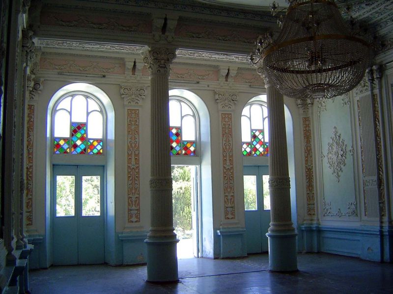 The Palace That Never Was is a fusion of architectural styles from the East and West. Here's the entrance hall built for the czar.