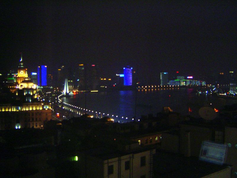 The Bund at night.