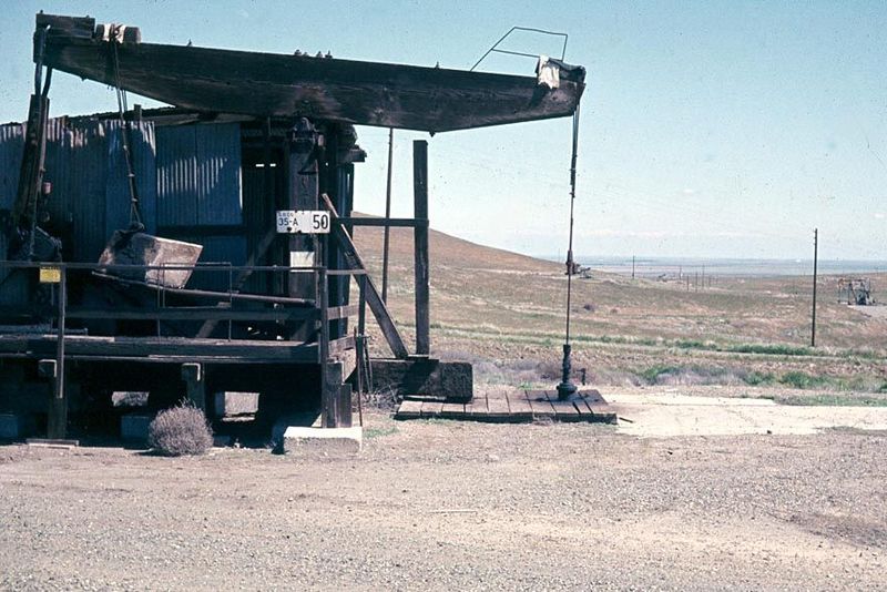 Walking beams like this did more than drive pumps. In the days before drills, they raised and lowered the heavy percussion drills, which bas