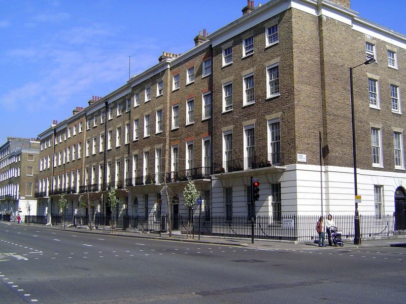 The same can't be said for the many, many blocks of terrace houses like this one, of the sort that John Ruskin called "the ne plus ultra of 