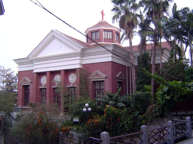 There are several Christian churches on the island. Here's Trinity Church, begun about 1930.