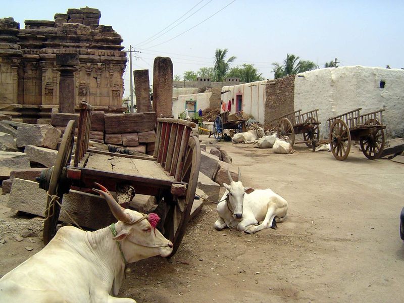 Some 30 temples are embedded in the village.