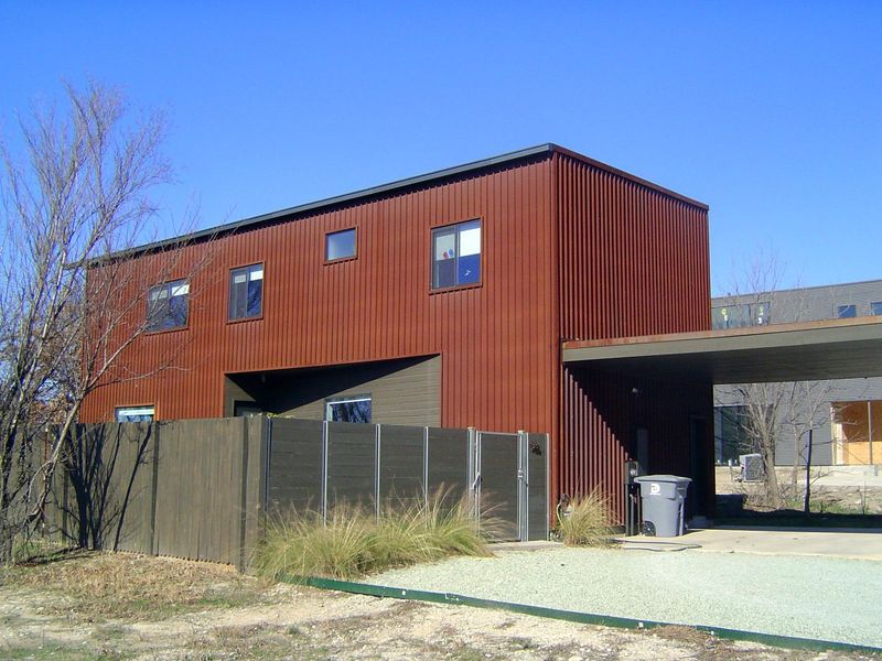 Cor-Ten siding.