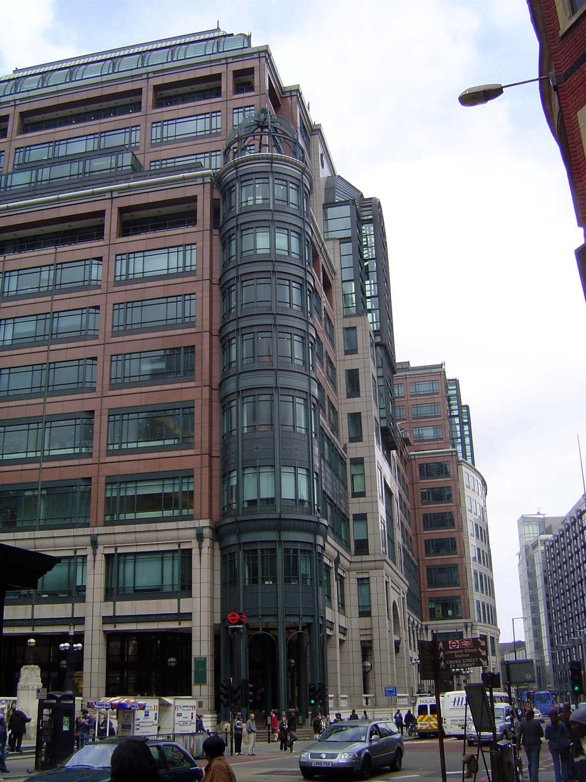 Cool Britannia isn't far away: here's 135 Bishopsgate, my candidate for silliest nearby venture into postmodernism.
