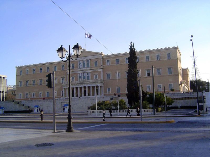 The German architect Friedrich von Gärtner designed Otto's royal palace. It was built in 1836-42 and fronts Syntagma Square. In 1935 the pal