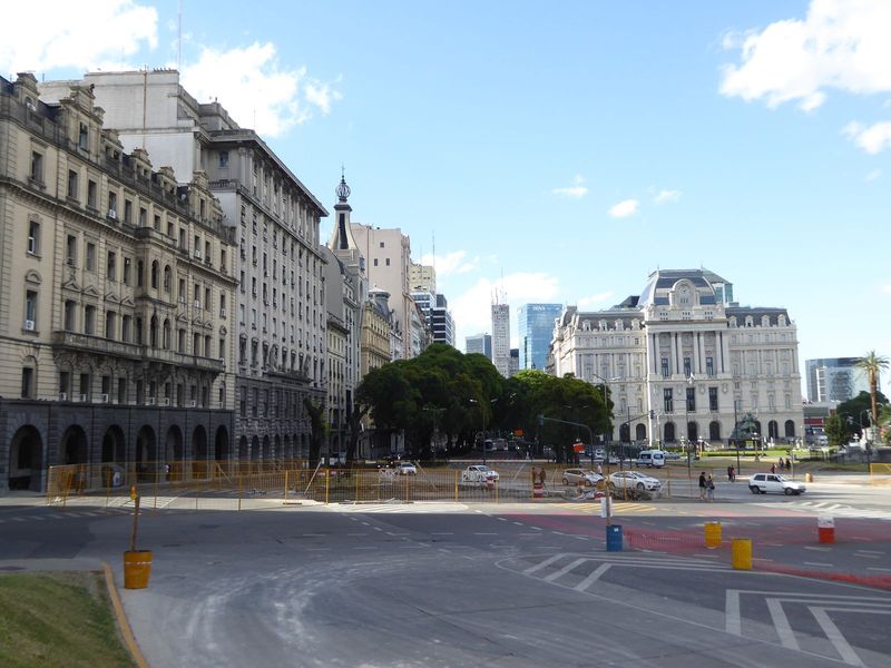 Here's what Garay looks at. The building in grand isolation is the former Central Post Office. It closed in 2003 and was converted to the Ne