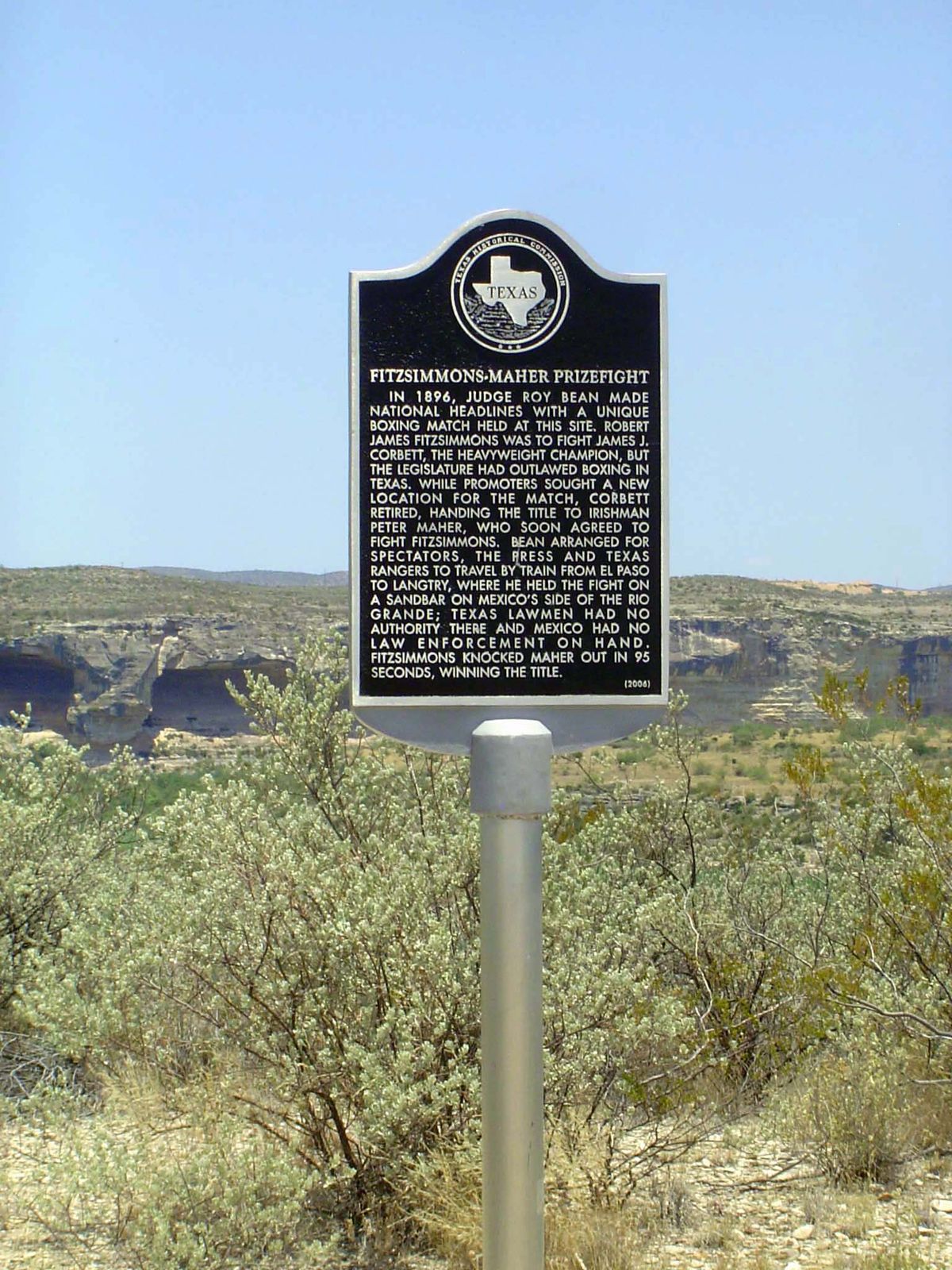 The site was also the location of one of Bean's best-known stunts.
