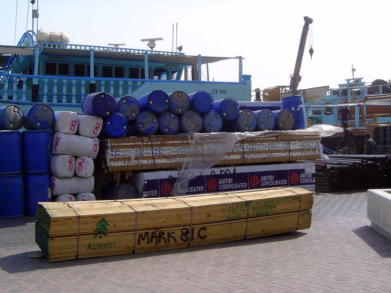 Let's make a little list, beginning with lumber from Chile.