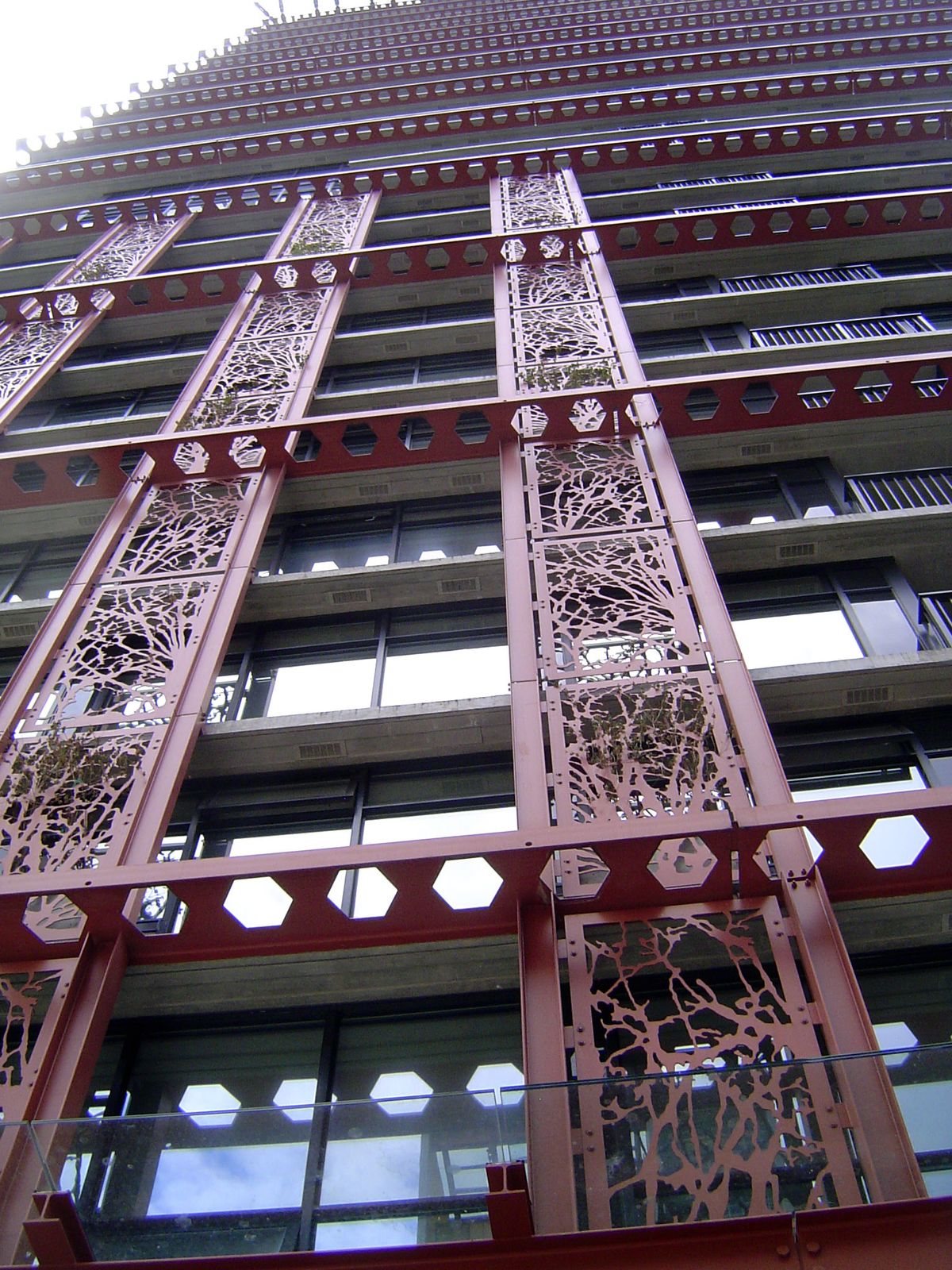 Decorative steelwork, with hints of mossy forests.