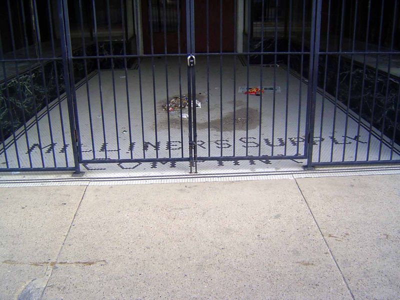 Detail at the entrance.