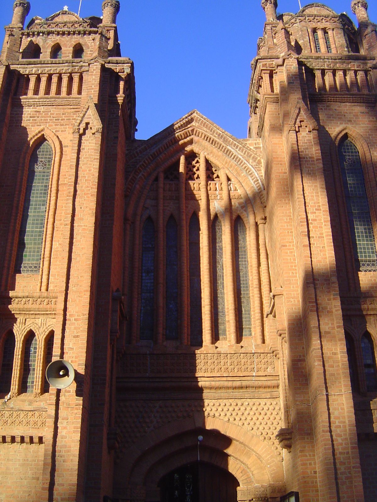 Some 80 wooden moulds were made, one for each shape of brick.