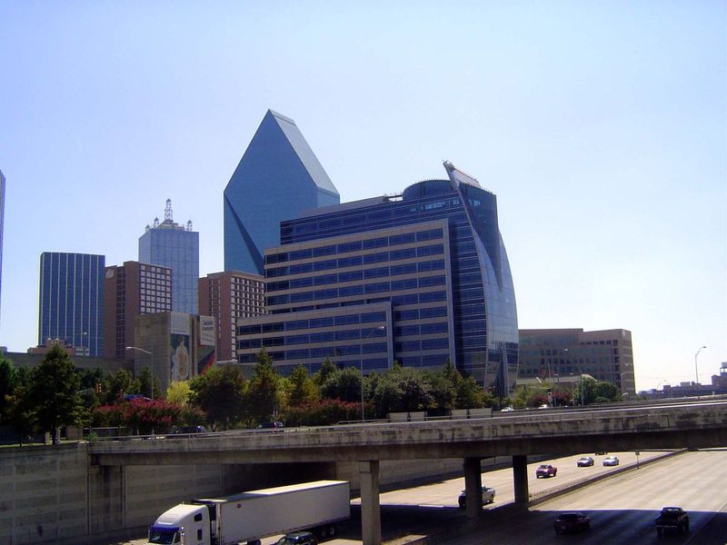 Like many American cities, Dallas has a downtown that's wrapped in freeways. They're supposed to improve access, of course, but they do an e