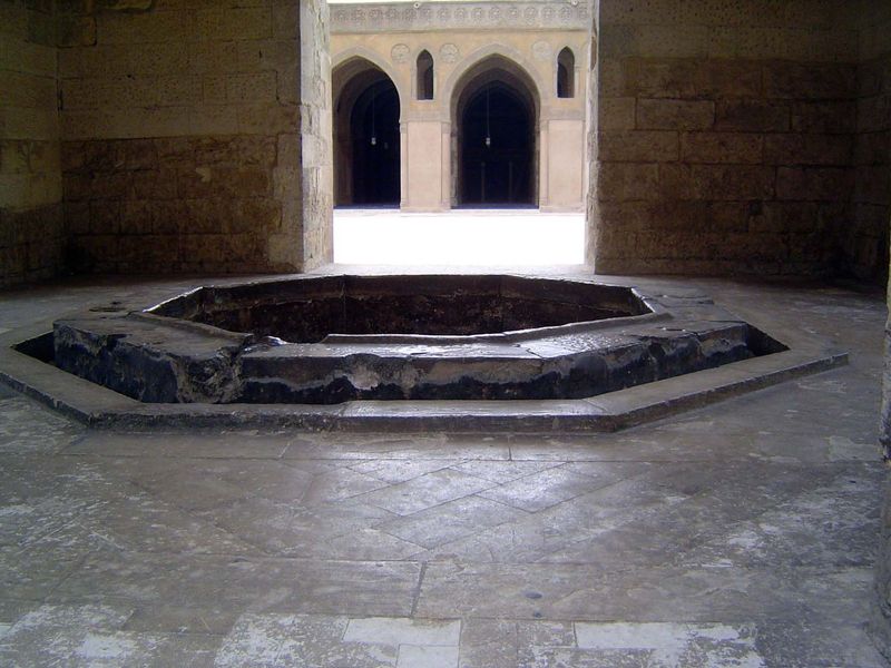 Interior of the ablutions fountain.