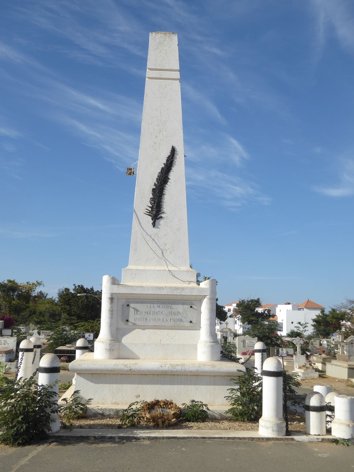The French recruited heavily in Senegal for their armed forces and so were determined to honor them. What could be a more appropriate locati