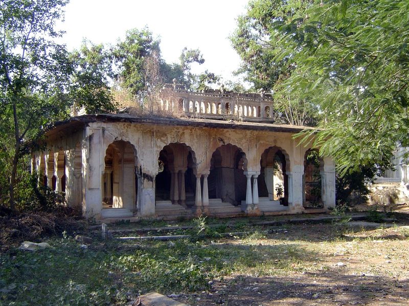 The tombs are about three miles east of Char Minar and in what is now a suburban district. Twenty years ago, they were neglected and taken o