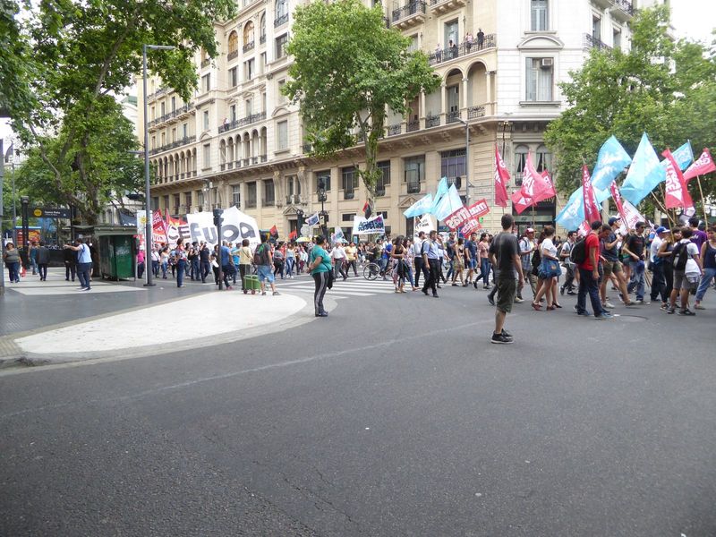 Getting people to join the march wasn't a problem.